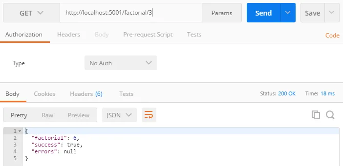 Factorial service test 1