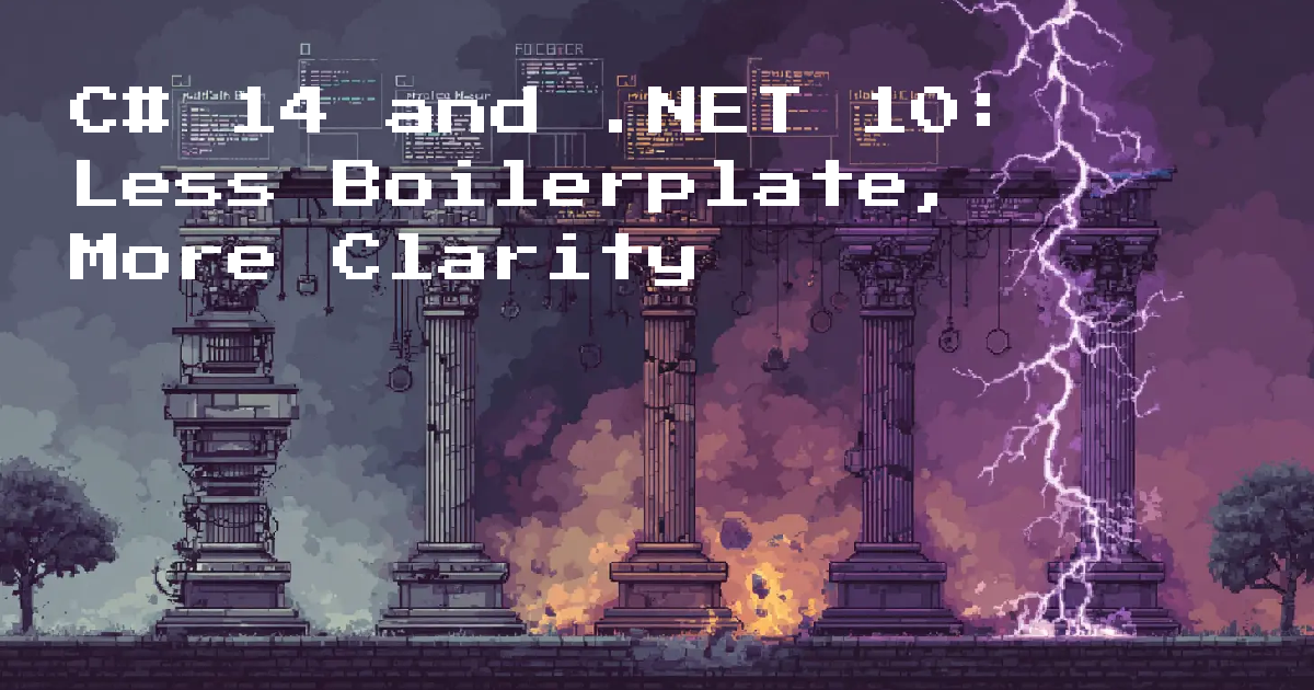 C# 14 and .NET 10: Less Boilerplate, More Clarity