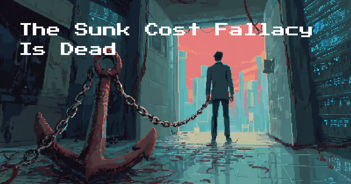 Sunk In The Sunk Cost Fallacy Is Dead