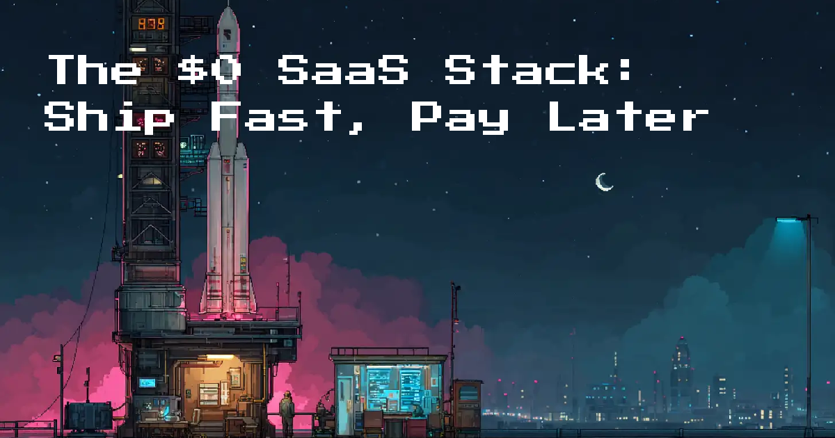 The $0 SaaS Stack: Ship Fast, Pay Later
